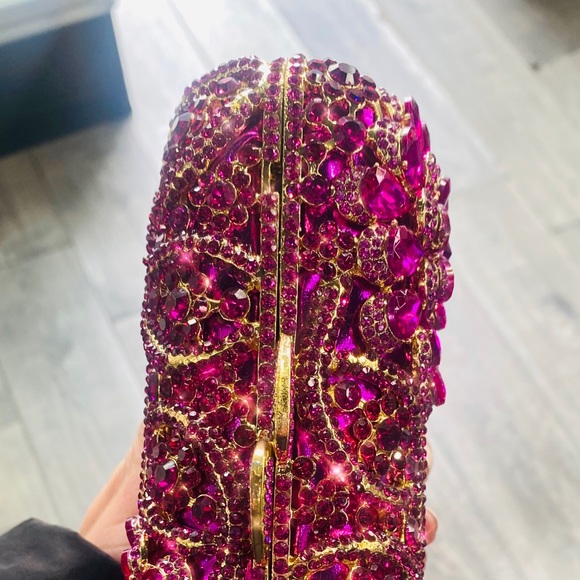 💓Fushia Rectangle Rhinestone Clutch💓